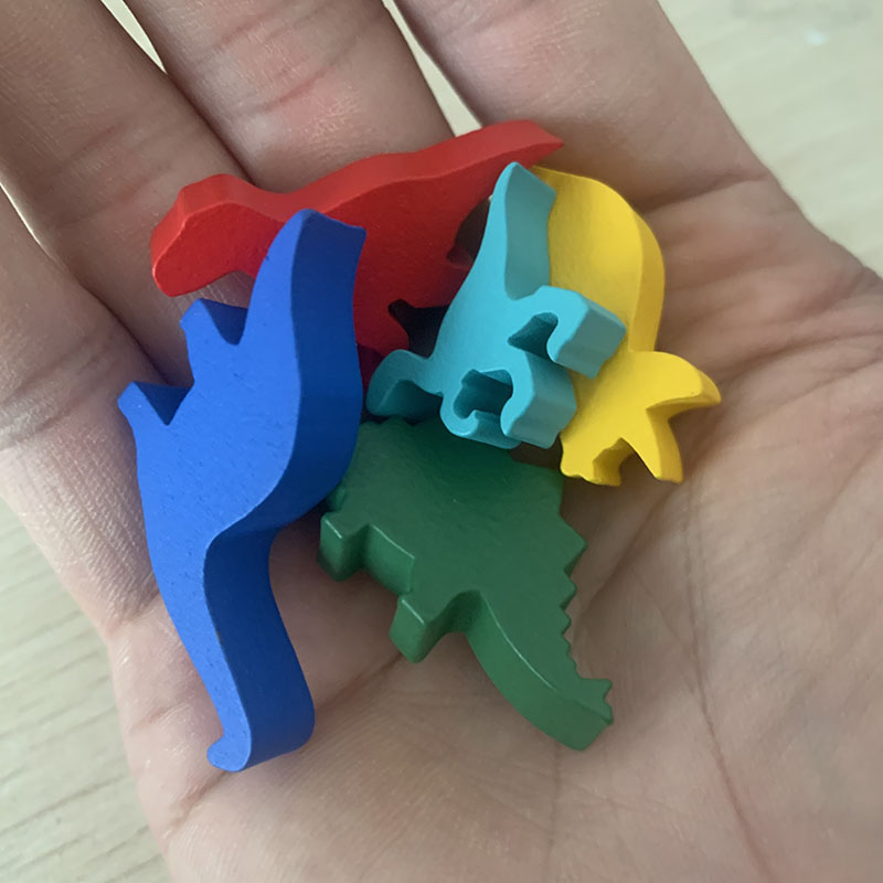 Board Game Root - 5 Pcs/set Wooden Dinosaur Board Game