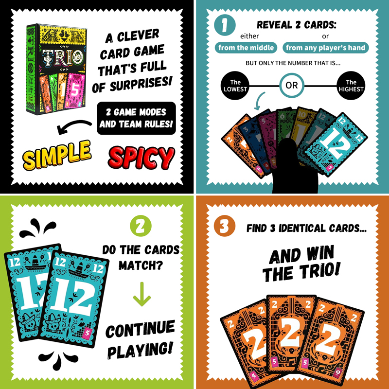 TRIO Strategic Card Board Game - Board Game Coup recension och pris